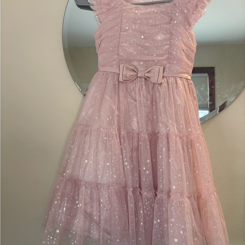 Pink Starry Kids Dress